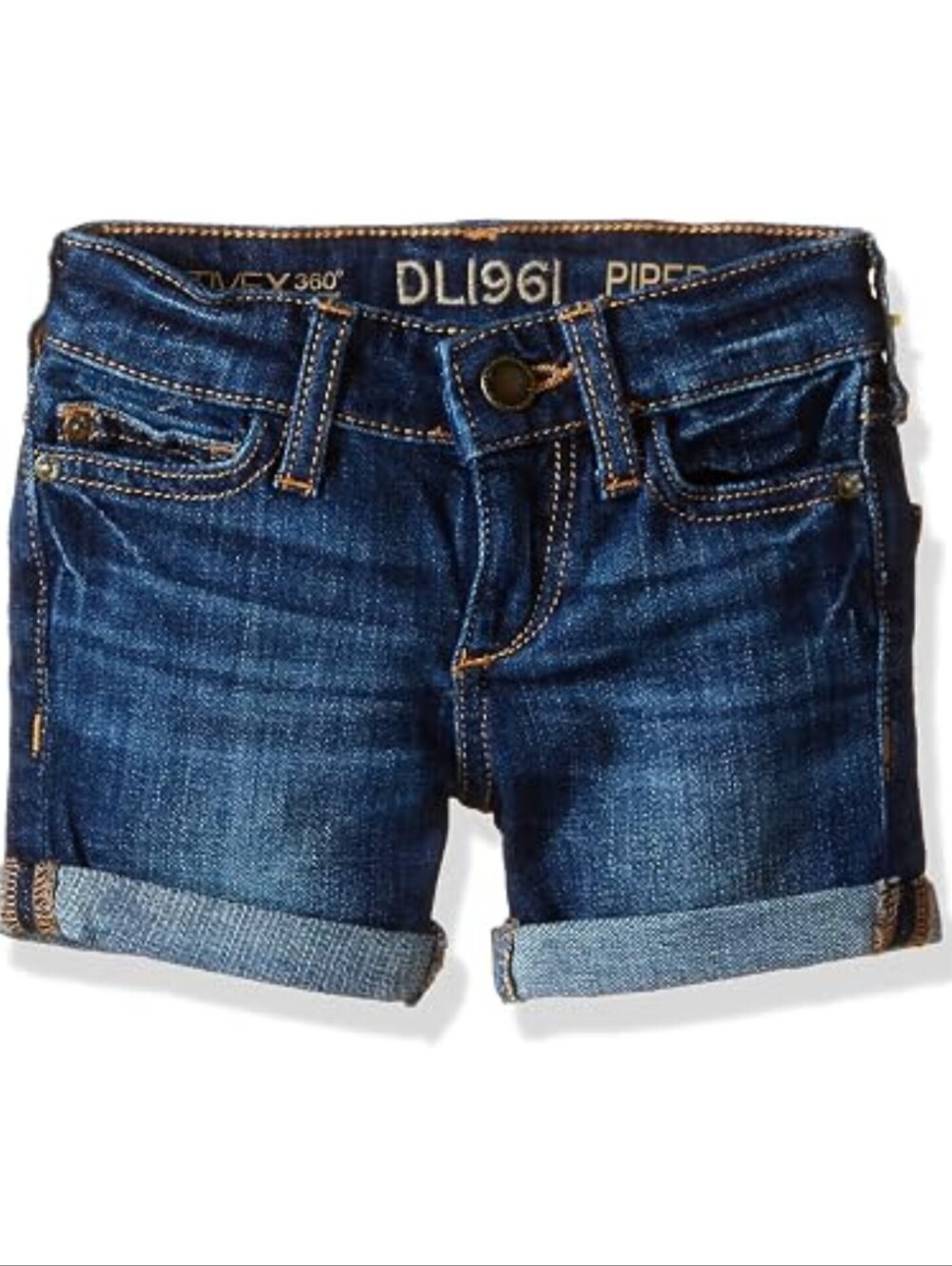 DL1961 Girls' Big Piper Rolled Cuff Short, Griffon